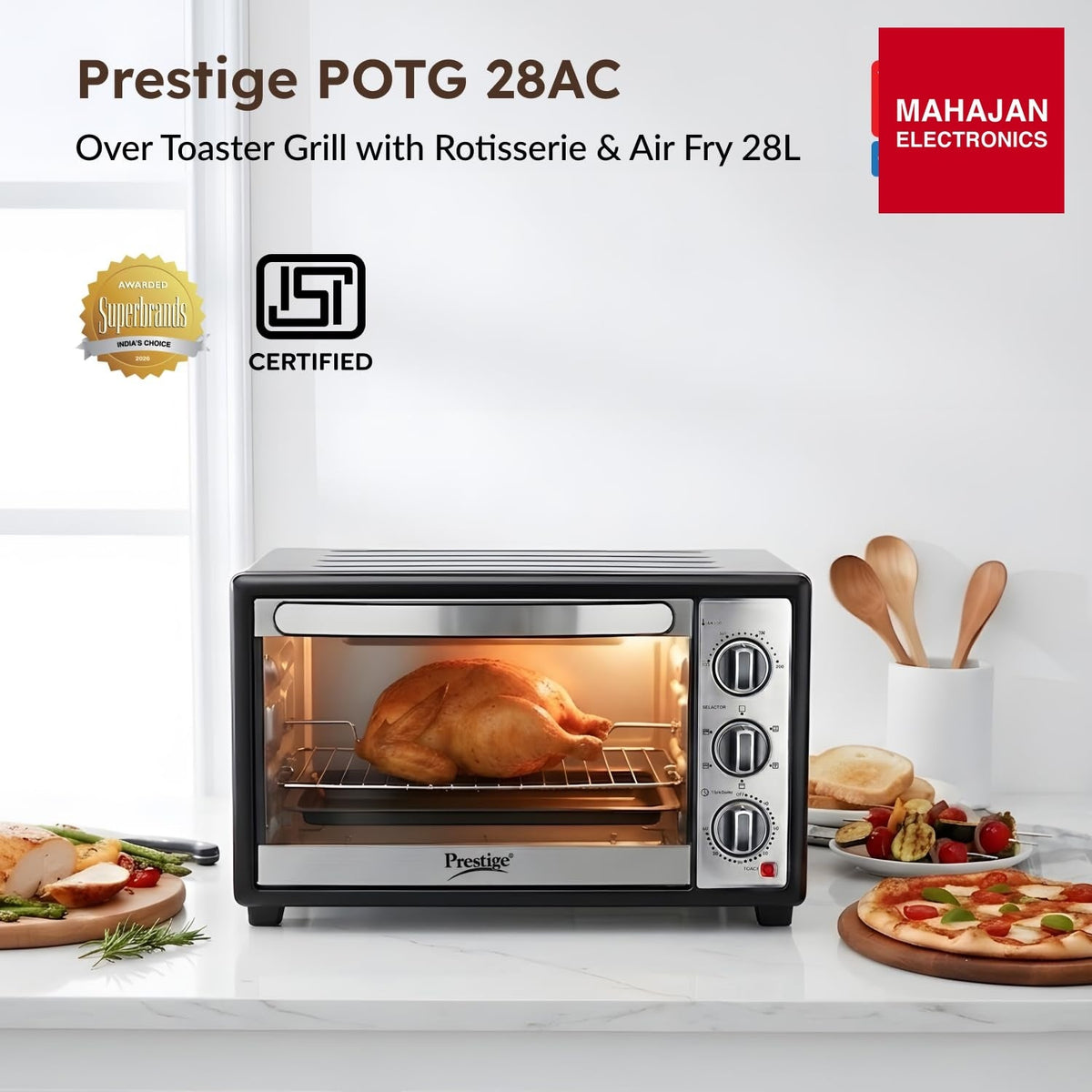 Prestige POTG 28AC 28 L OTG with Air Fry – Mahajan Electronics Online.