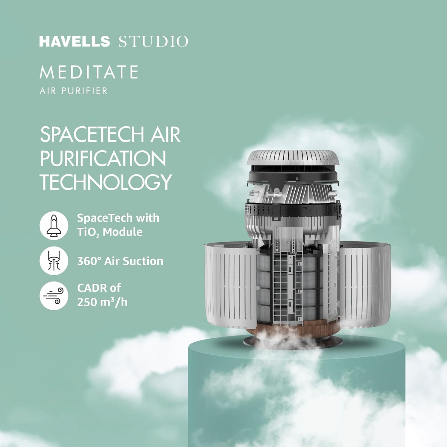 Havells Studio Meditate AP 250 Air purifier with SpaceTech Air Purification Technology Mahajan Electronics online