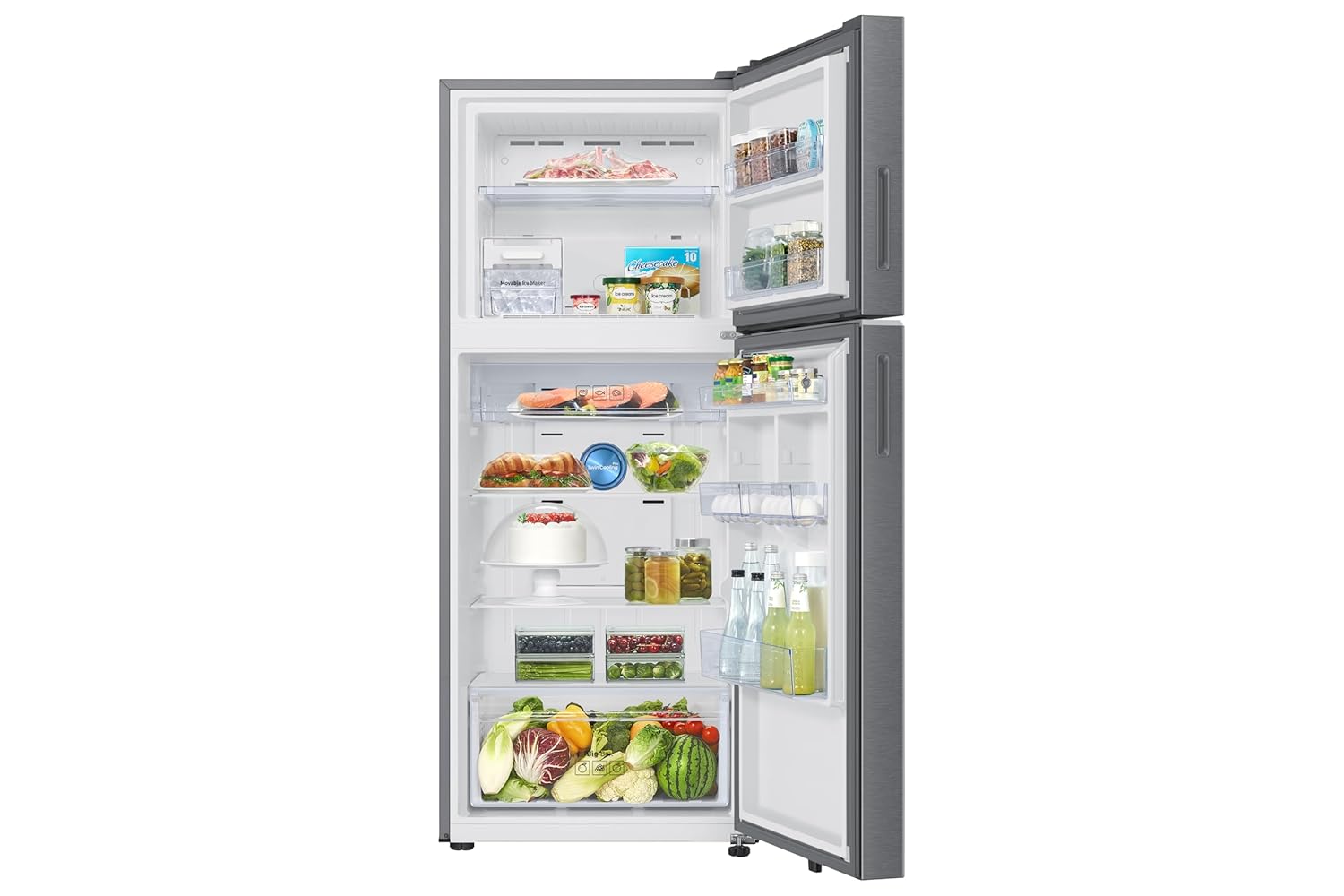 Samsung RT45HG6A43BXHL 419 L, 3 Star, Convertible 5-in-1, Digital Inverter, Frost Free Double Door, Bespoke AI WiFi Refrigerator (, Luxe Black, 2026 Model) mahajan electronics online 