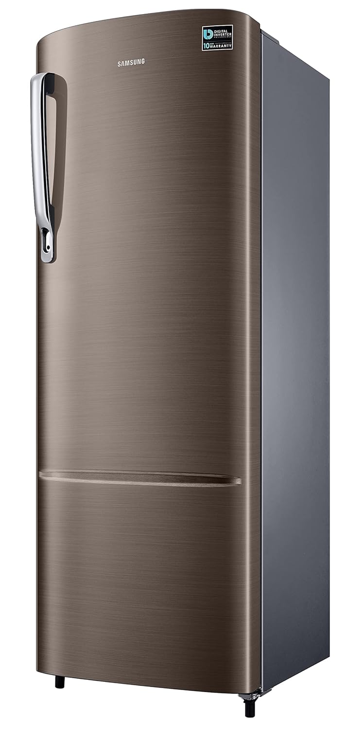 Samsung RR26C3733DX/HL 246L 3 Star Inverter Direct-Cool Single Door Refrigerator Appliance (Luxe Brown) Mahajan Electronics Online