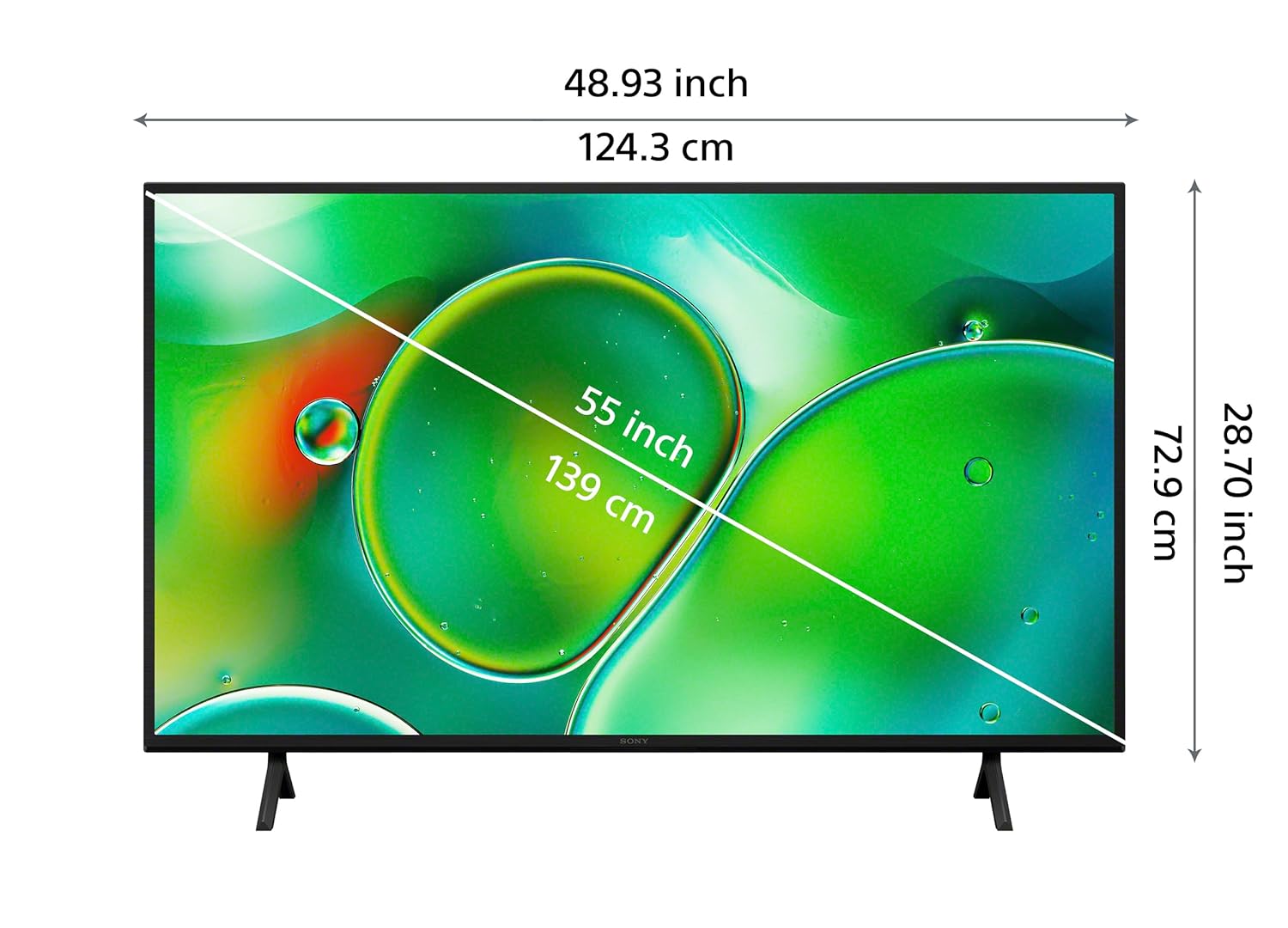 Sony K-55S25 139 cm (55 inches) BRAVIA 2 4K Ultra HD Smart LED Google TV (Black) Mahajan Electronics Online