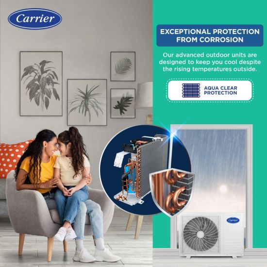 Carrier Durawhite Exi, CAI24DH3R32F0 2 ton 3 star inverter split ac (Copper, Convertible 6-in-1 Cooling, PM2.5 Filter, 2024 Model, White) Mahajan Electronics online