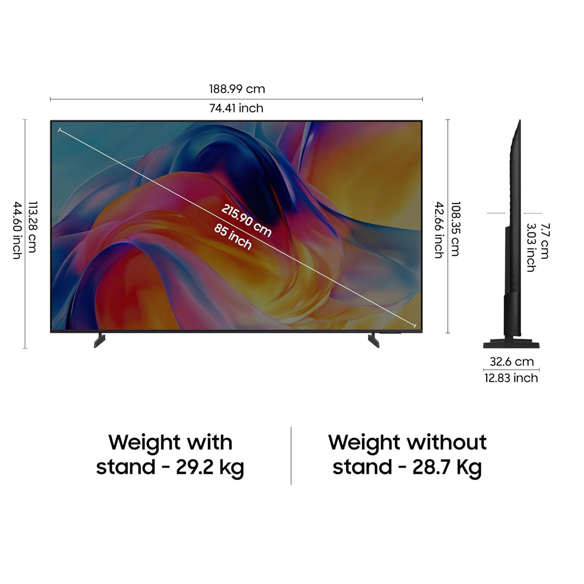 Samsung 85 UA85M70HAULXL    inches Mini LED 4K Samsung Vision AI Smart TV Samsung online mahajan electronics