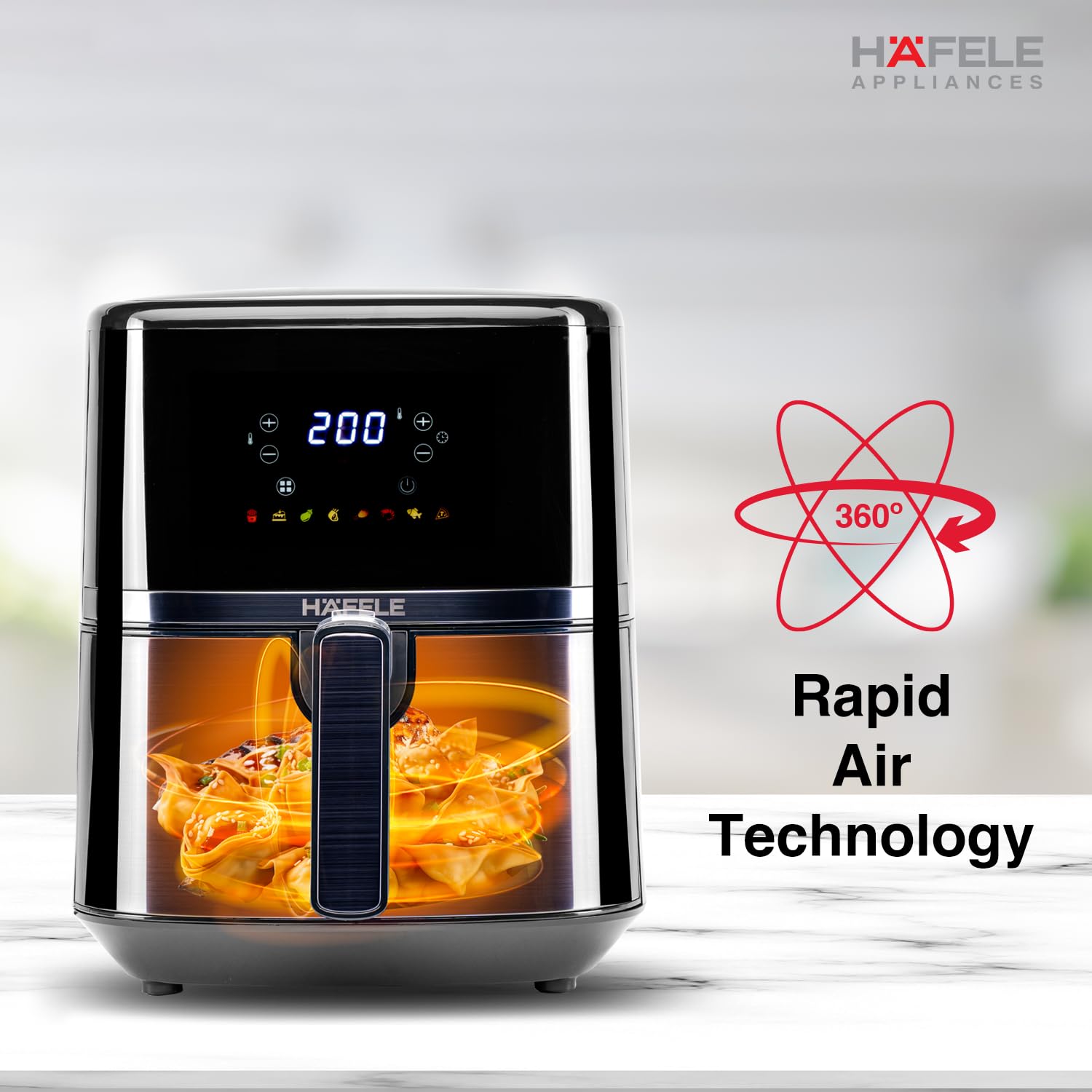 Hafele NOIL Lite 4.5L Digital Air Fryer with 360° Rapid Air Technology Mahajan Electronics Online