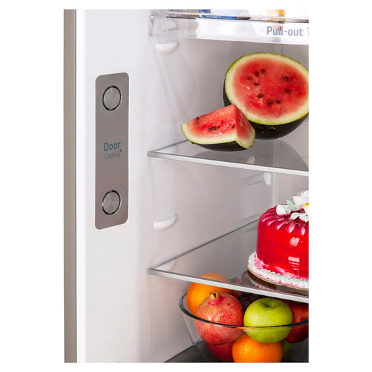 LG GL-T342TPZY 322 L 2 Star Frost-Free Smart Inverter Wi-Fi Double Door Refrigerator Appliance (Shiny Steel, Convertible & Door Cooling+)