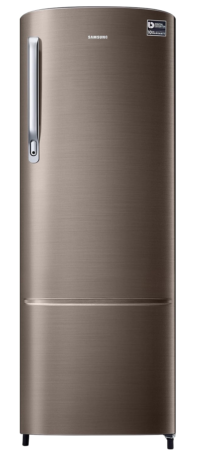 Samsung RR26C3733DX/HL 246L 3 Star Inverter Direct-Cool Single Door Refrigerator Appliance (Luxe Brown) Mahajan Electronics Online