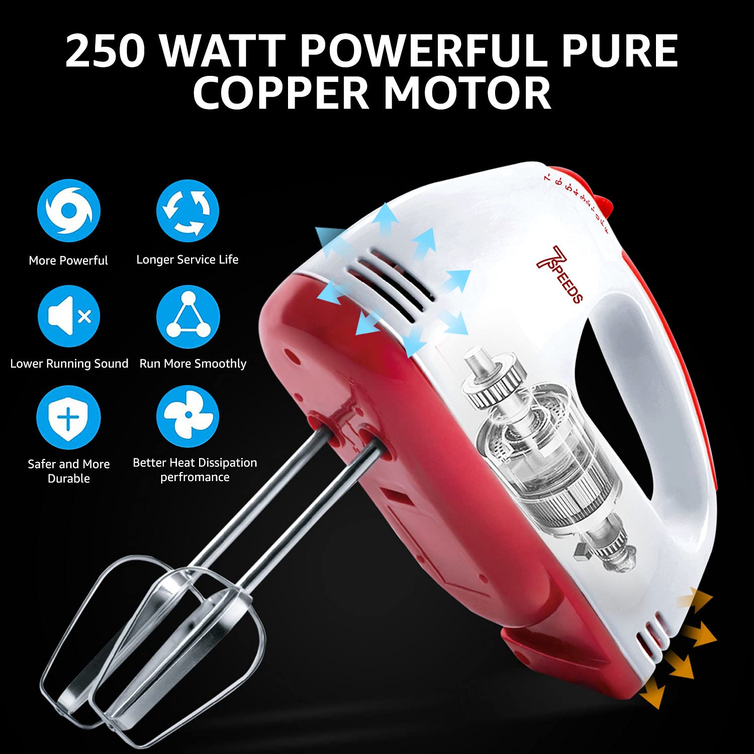 Inalsa Hand Blender| Hand Mixer|Beater - Easy Mix, Powerful 250 Watt Motor Mahajan Electronics Online