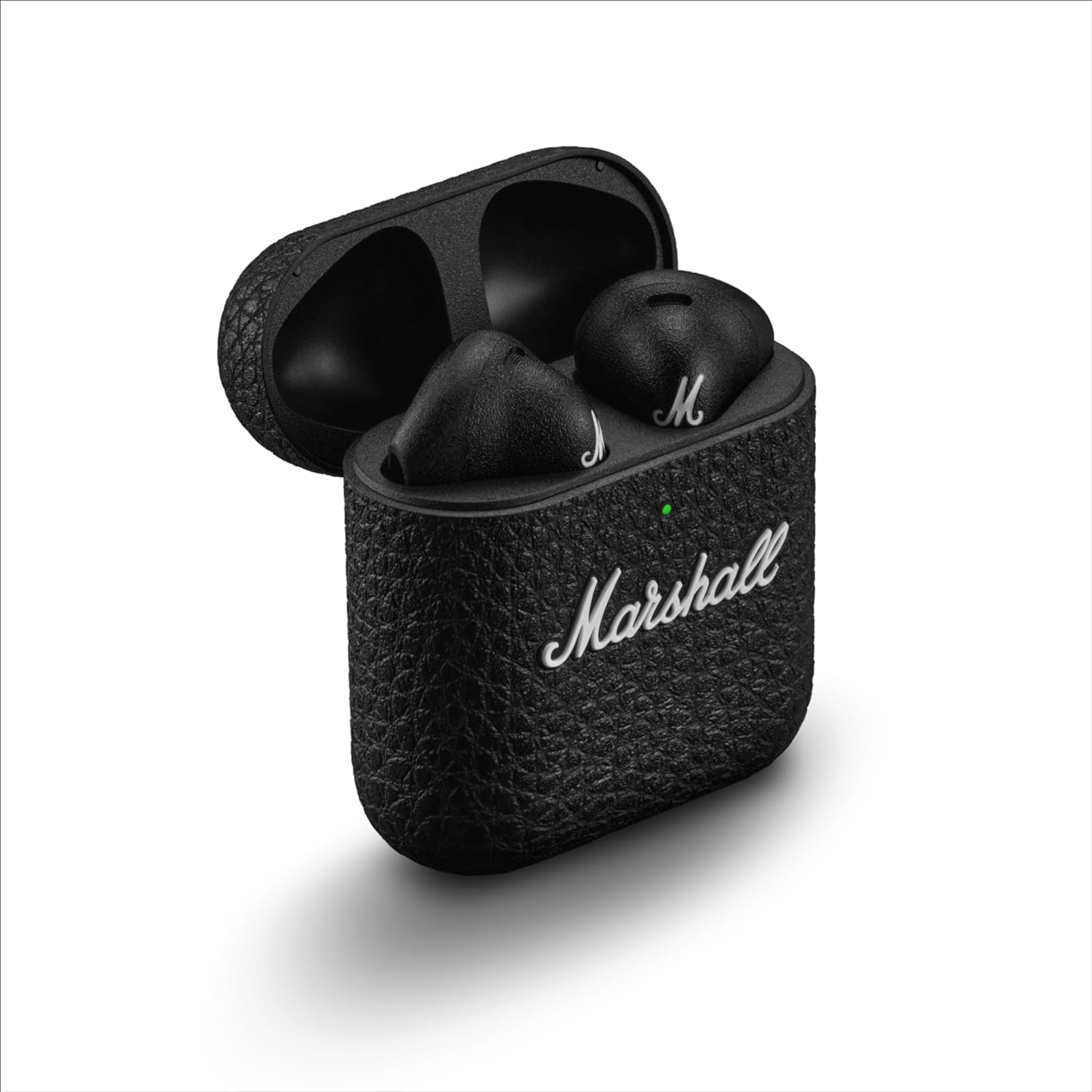 Marshall Minor IV Wireless Earbuds with 30+ Hours of Playtime, Water-Resistant, Wireless Charging- Black Mahajan Electronics Online