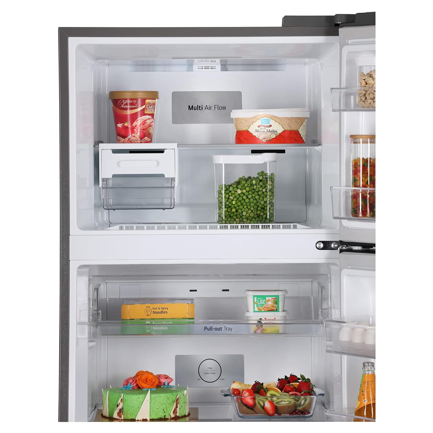 LG GL-N422SDSY 398 L 2 Star Frost-Free Smart Inverter Double Door Refrigerator ( Dazzle Steel, Express Freeze, Gross Volume – 423 Ltr.) Mahajan Electronics Online