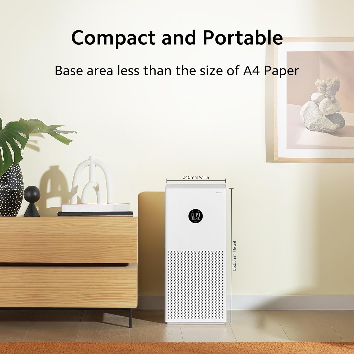 Xiaomi 4 Lite Smart Air Purifier for Home, AQI Display, HEPA & Carbon Filter Mahajan Electronics Online