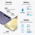 Samsung Galaxy S24 Plus 5G (Cobalt Violet, 12GB, 512GB Storage) Mahajan Electronics Online