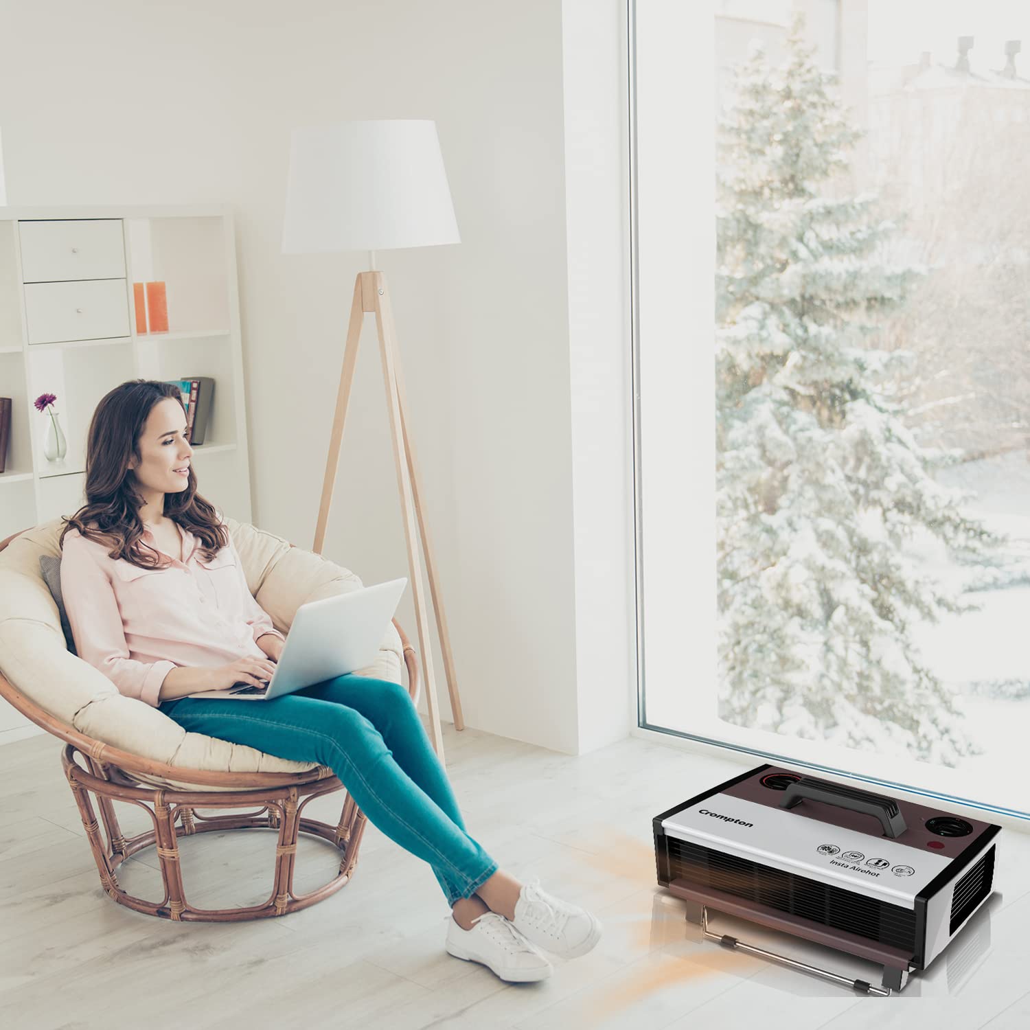 Crompton Insta Airohot 2000W heat convector with adjustable Thermostats Mahajan Electronics Online