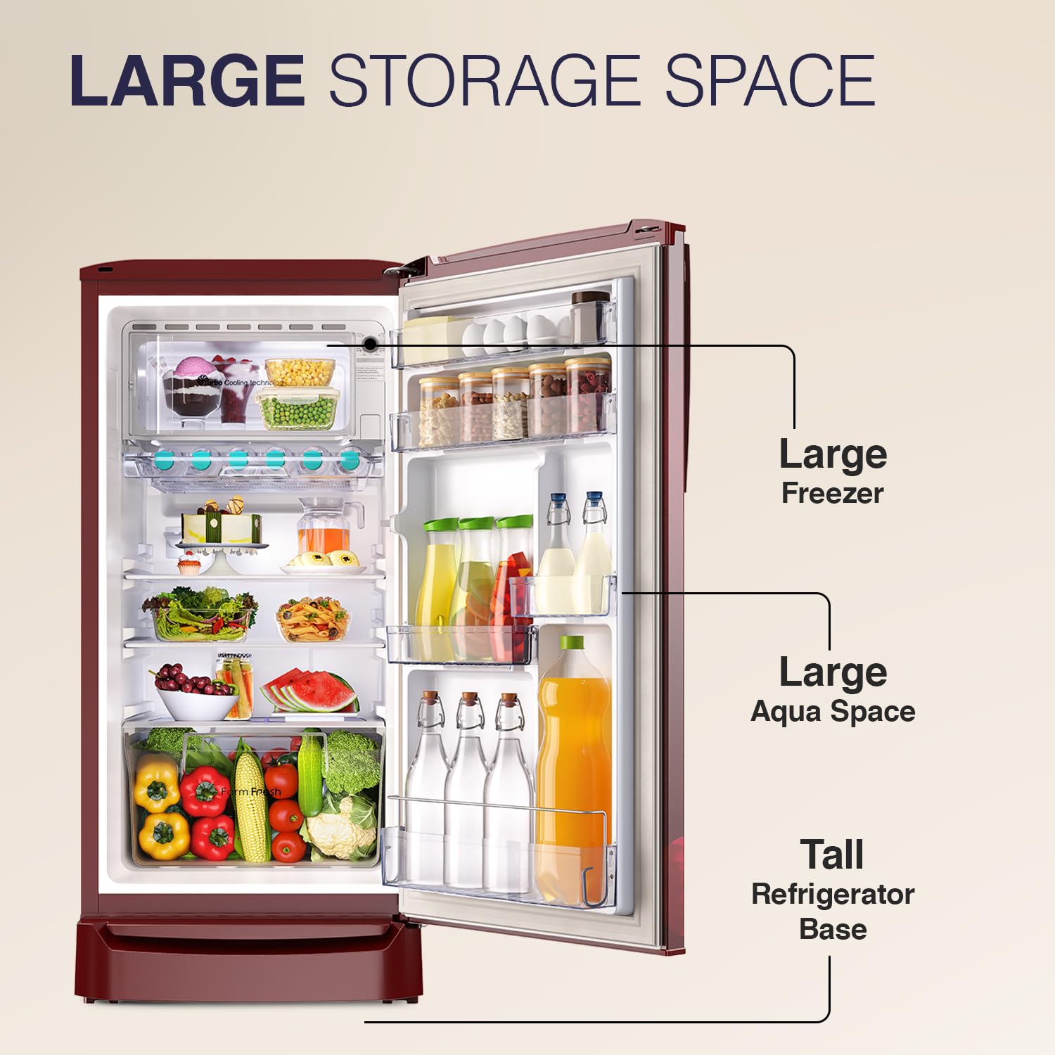 Godrej RD ERIOPLS 205B THF WN RD 180 L 2 Star Farm Fresh Crisper Technology With Jumbo Vegetable Tray Direct Cool Single Door Refrigerator Mahajan Electronics Online