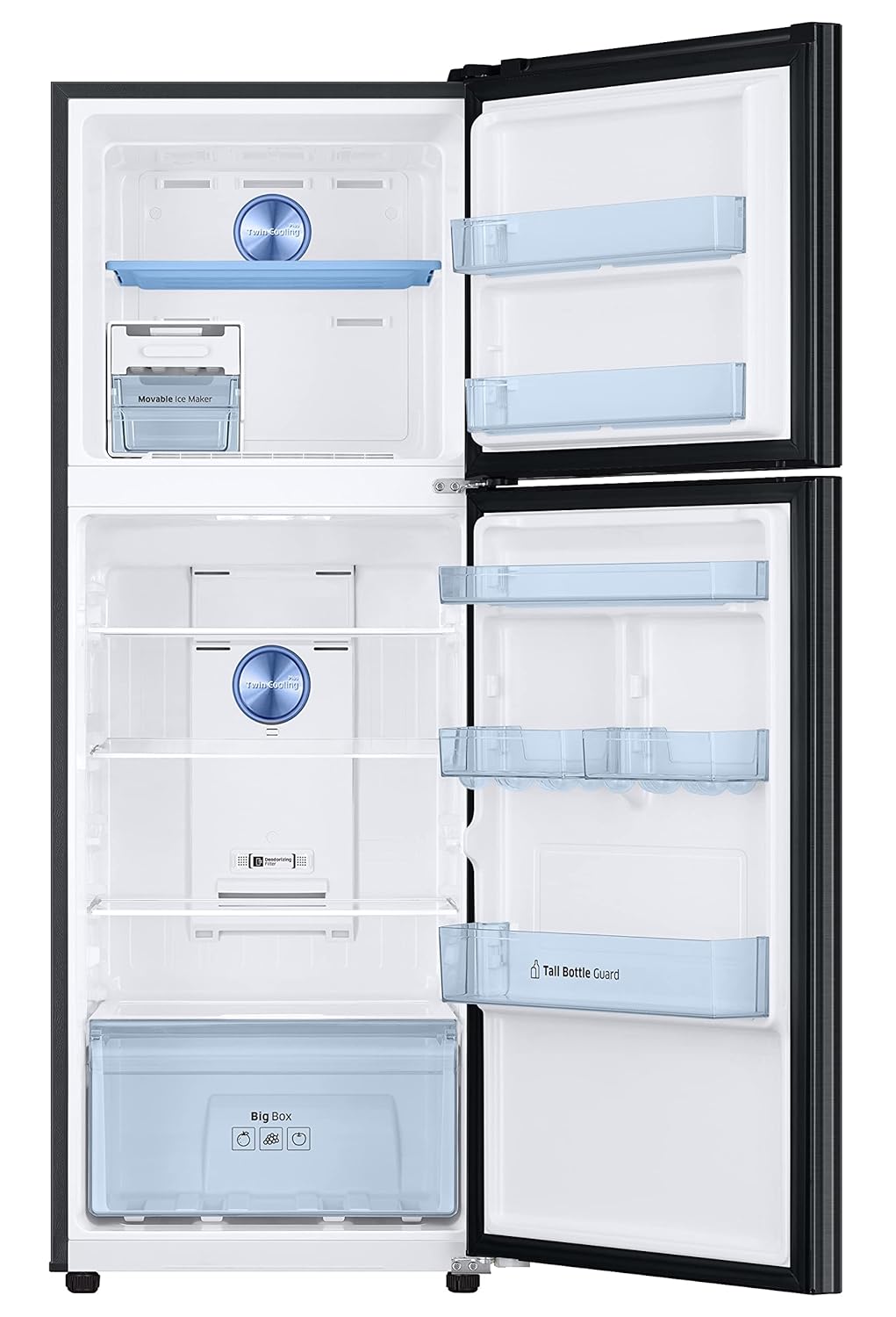 Samsung 301L 2 Star Inverter Frost-Free Convertible 5 In 1 Double Door Refrigerator Appliance (RT34C4522BX/HL Mahajan Electronics Online