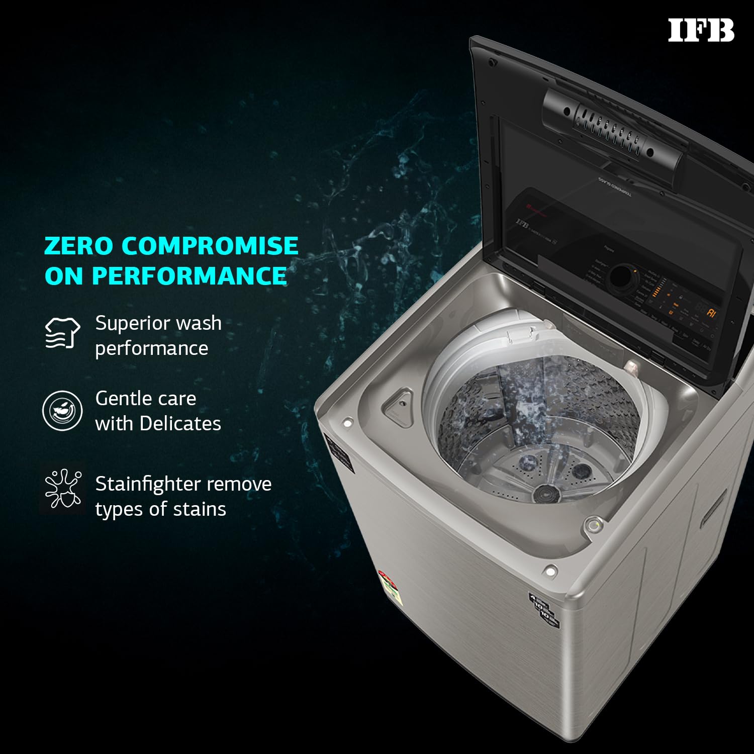 IFB 9 Kg 5 Star AI Powered Fully Automatic Top Load Washing Machine Appliance Aqua Conserve Mahajan Electronics Online