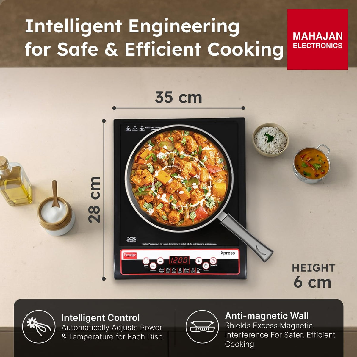 Prestige Xpress 1200 W Induction Cooktop – Mahajan Electronics Online.