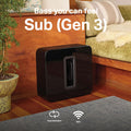 Sonos Sub (Gen 3) Wireless Subwoofer (Black) SUBG3IN1BLK Mahajan Electronics Online