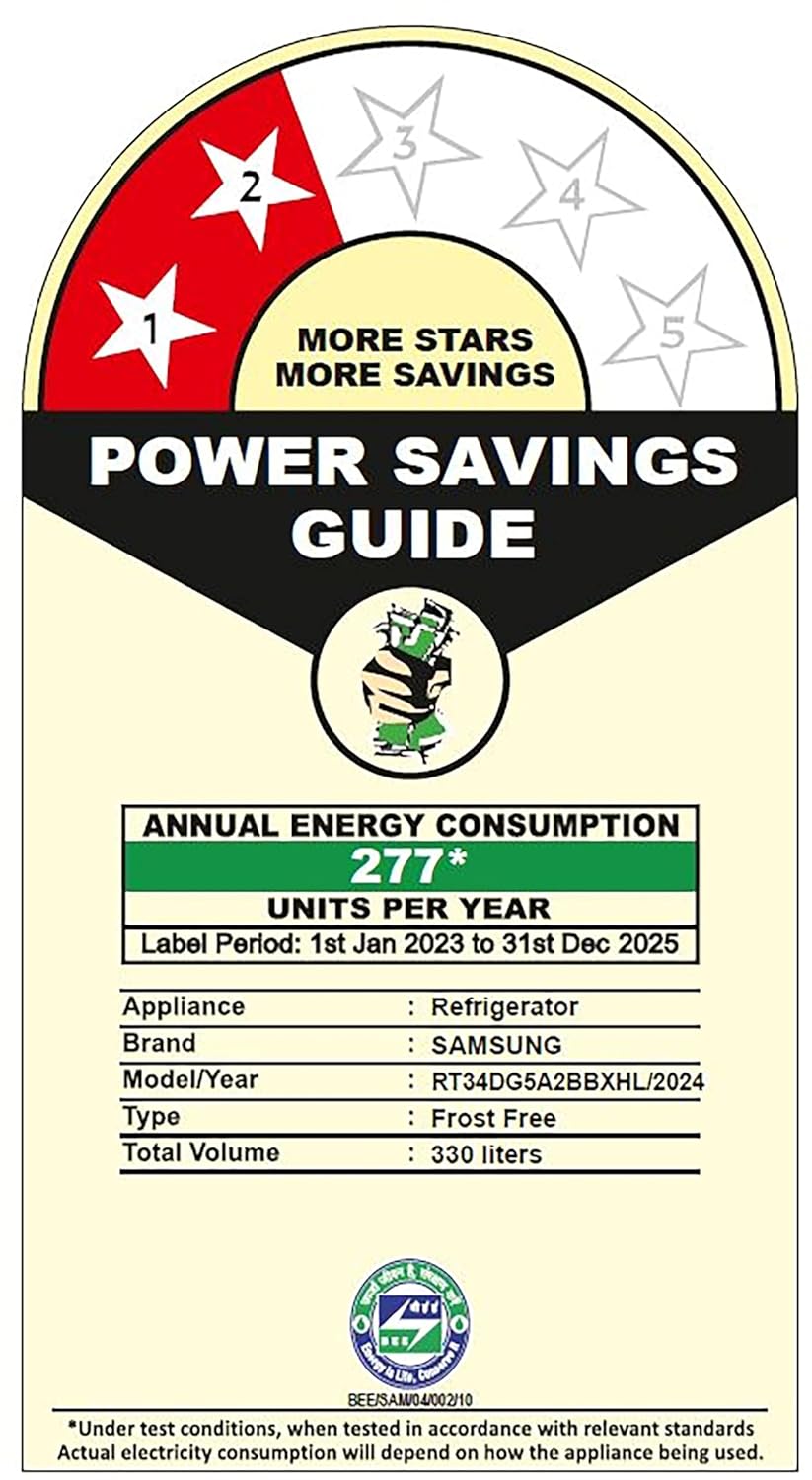 Samsung RT34DG5A2BBXHL 330 L, 2 Star, Convertible 5-in-1, Digital Inverter Mahajan Electronics Online