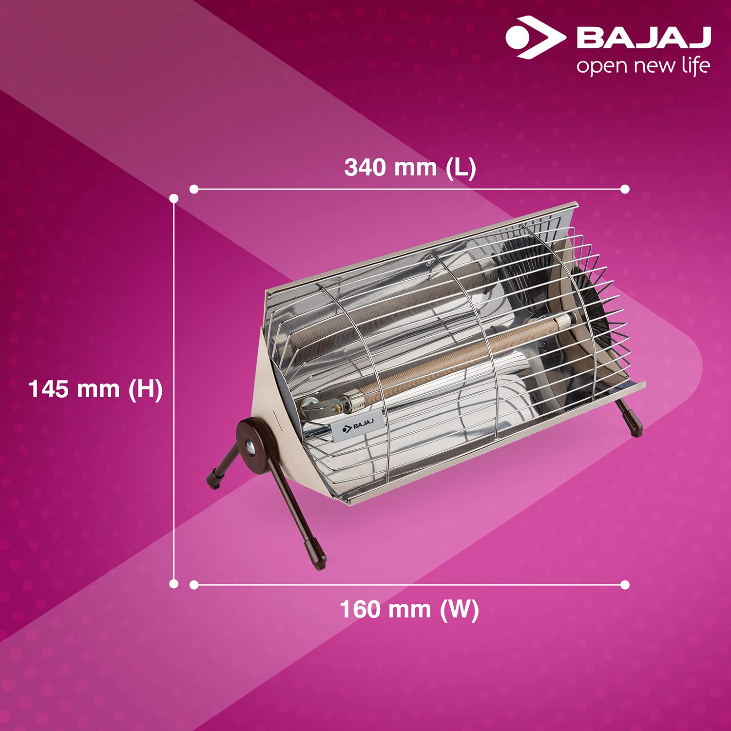 Bajaj Minor Radiant Room Heater 1000W PedestalHeater For Winter Mahajan Electronics Online