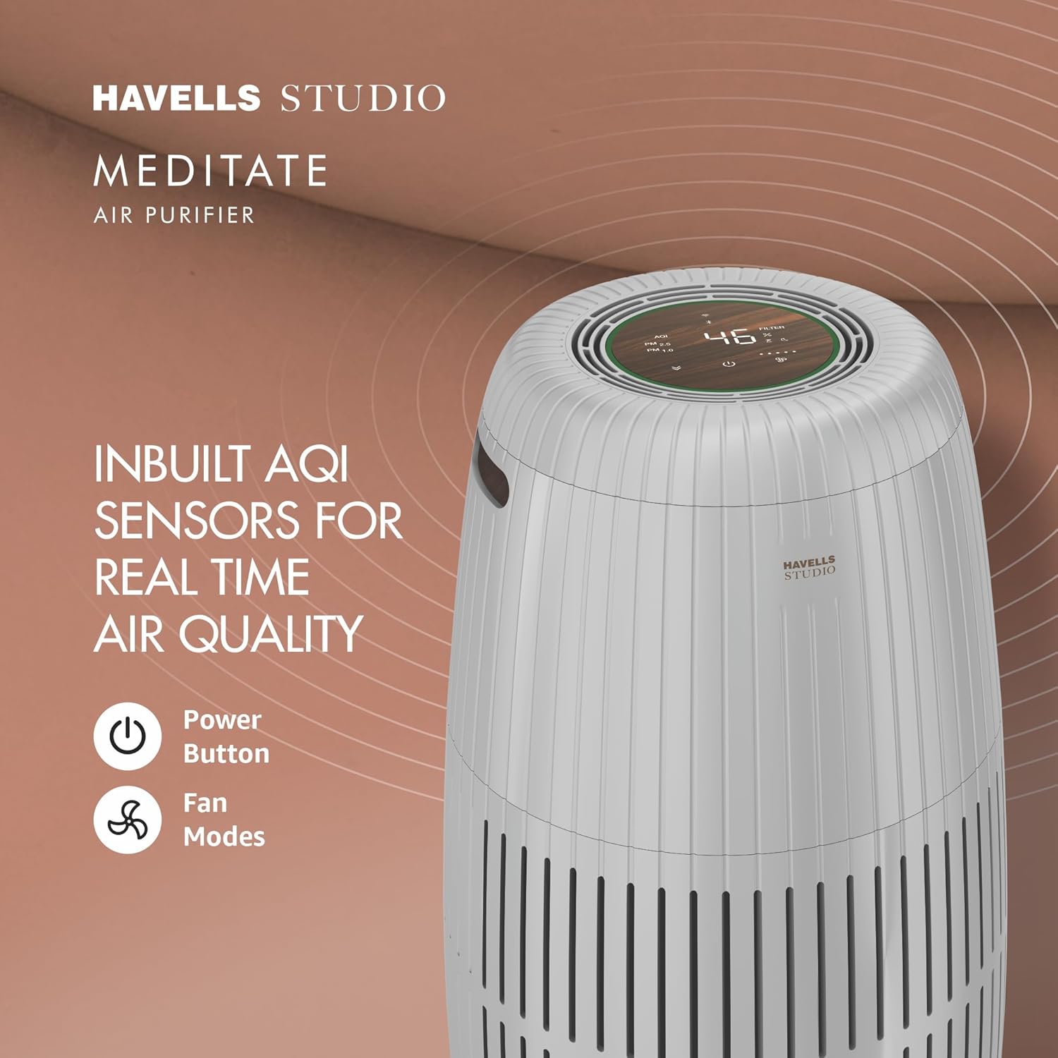 Havells Studio Meditate AP 250 Air purifier with SpaceTech Air Purification Technology Mahajan Electronics online