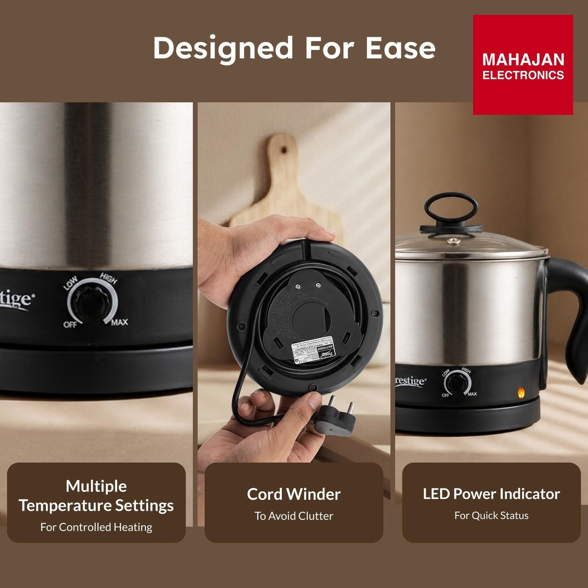 Prestige PMC 3.0 Plus Multi Kettle – Mahajan Electronics Online.