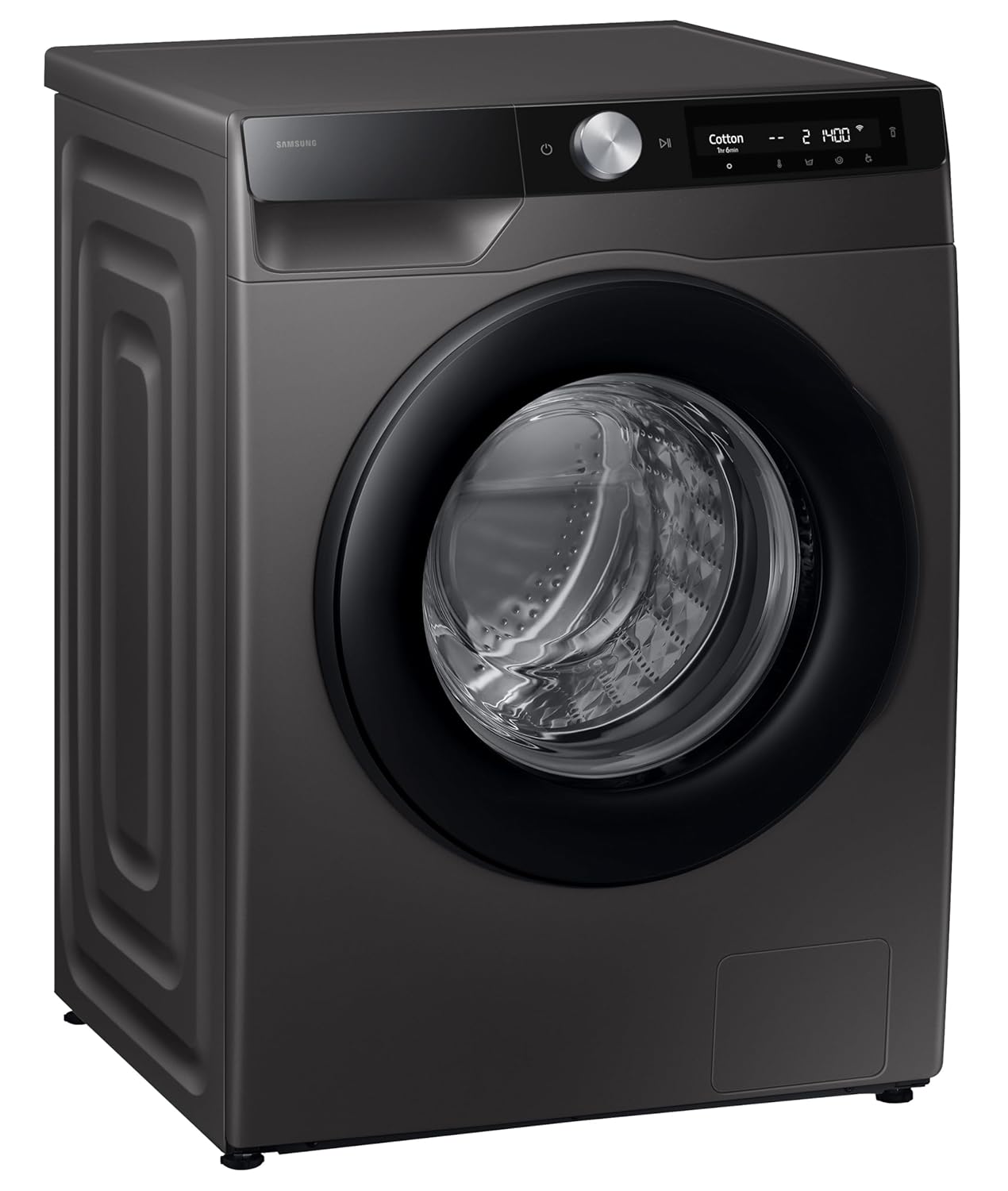 Samsung WW90DG6U24AXTL 9 kg, 5star, AI Ecobubble, Super Speed, Wi-Fi, Hygiene Steam with Inbuilt Heater, Digital Inverter, Fully-Automatic Front Load Washing Machine ( Inox) Mahajan Electronics online