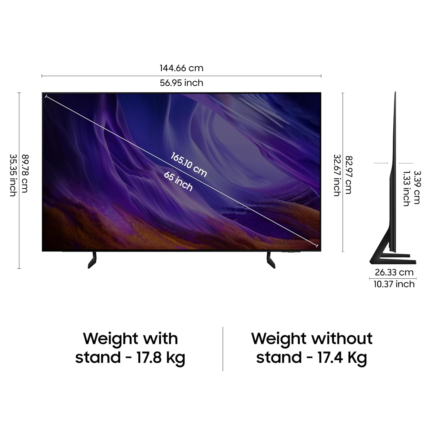 Samsung QA65S85HAELXL 65 inches OLED 4K Samsung Vision AI Smart TV Samsung online mahajan electronics