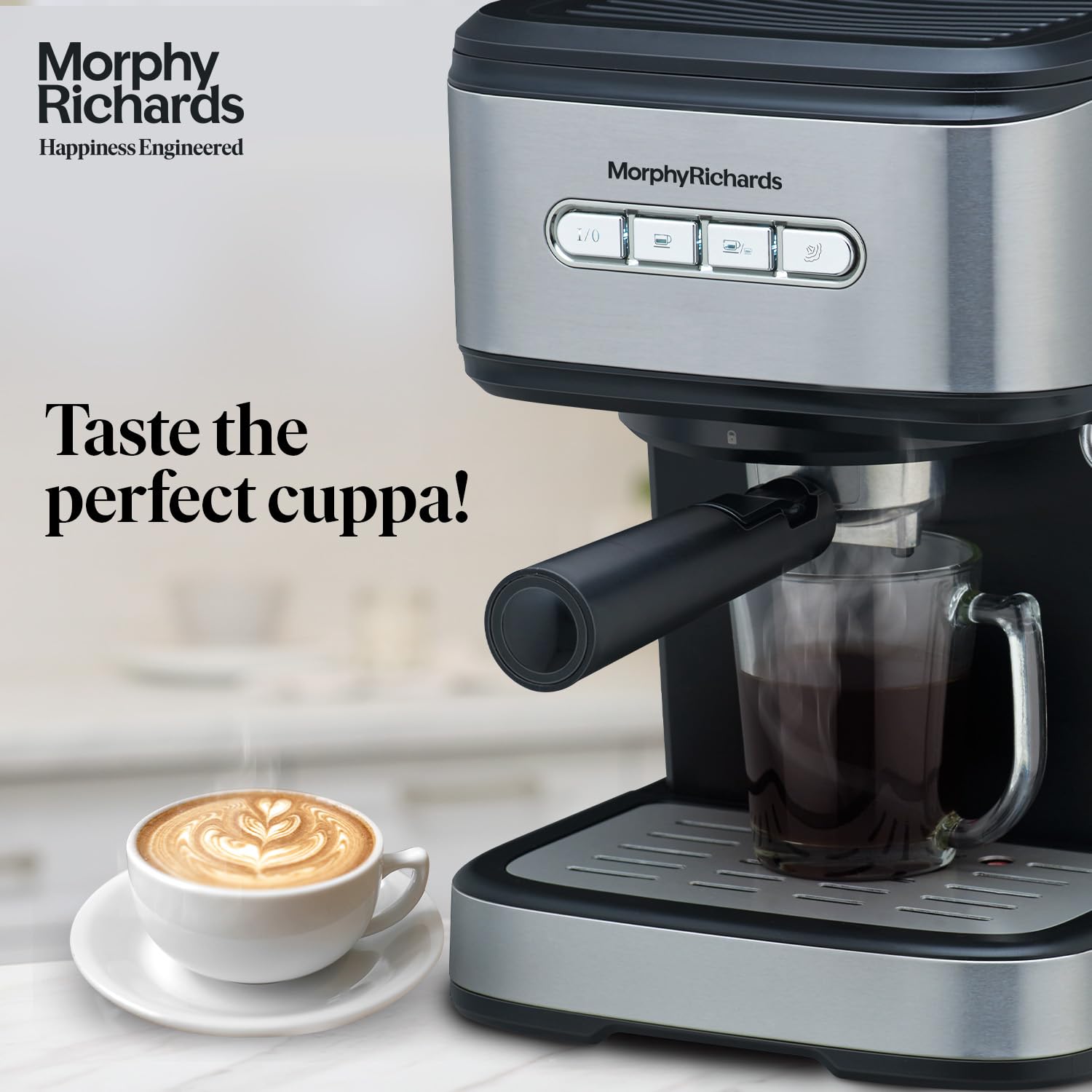 Morphy Richards Impresso Coffee Making Machine|Upto 20 Bar Pressure Rich Espresso Coffee Maker Mahajan Electronics Online