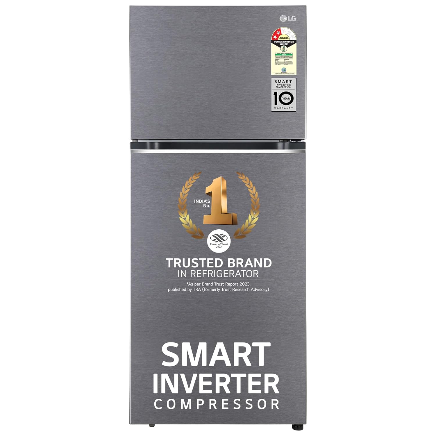 LG GL-N422SDSY 398 L 2 Star Frost-Free Smart Inverter Double Door Refrigerator ( Dazzle Steel, Express Freeze, Gross Volume – 423 Ltr.) Mahajan Electronics Online