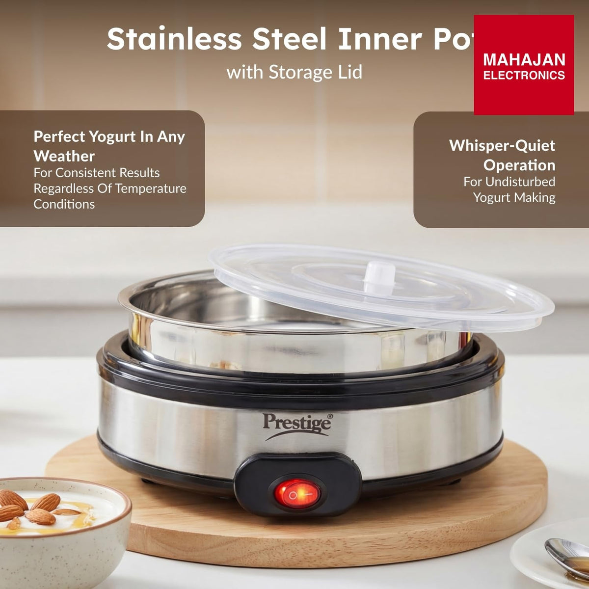 Prestige PYM 02 Electric Yoghurt Maker – Mahajan Electronics Online.