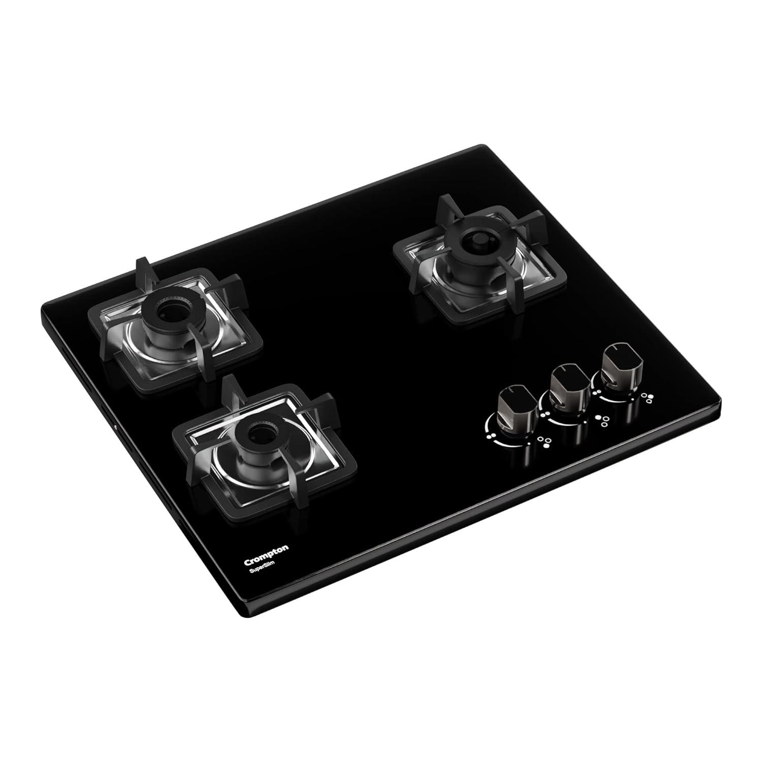 Crompton TAB-SUHB603-MBL SuperSlim Gas Hob 60cm 3burner - Mahajan Electronics Online