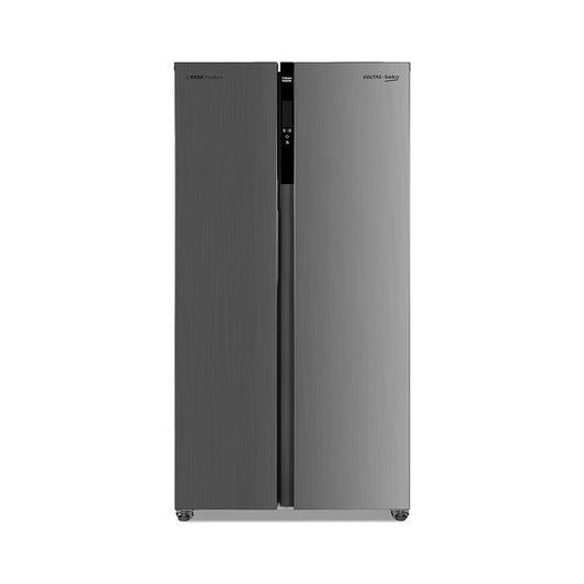 Voltas Beko RSB495XPE 472L Side by Side Refrigerator (Inox Look) Mahajan Electronics Online