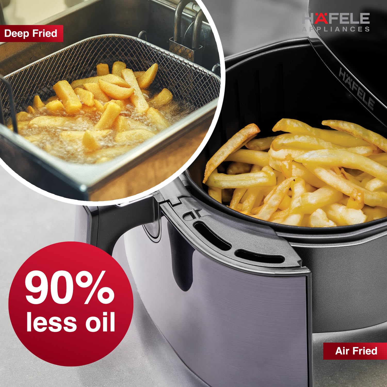 Hafele NOIL Lite 4.5L Digital Air Fryer with 360° Rapid Air Technology Mahajan Electronics Online