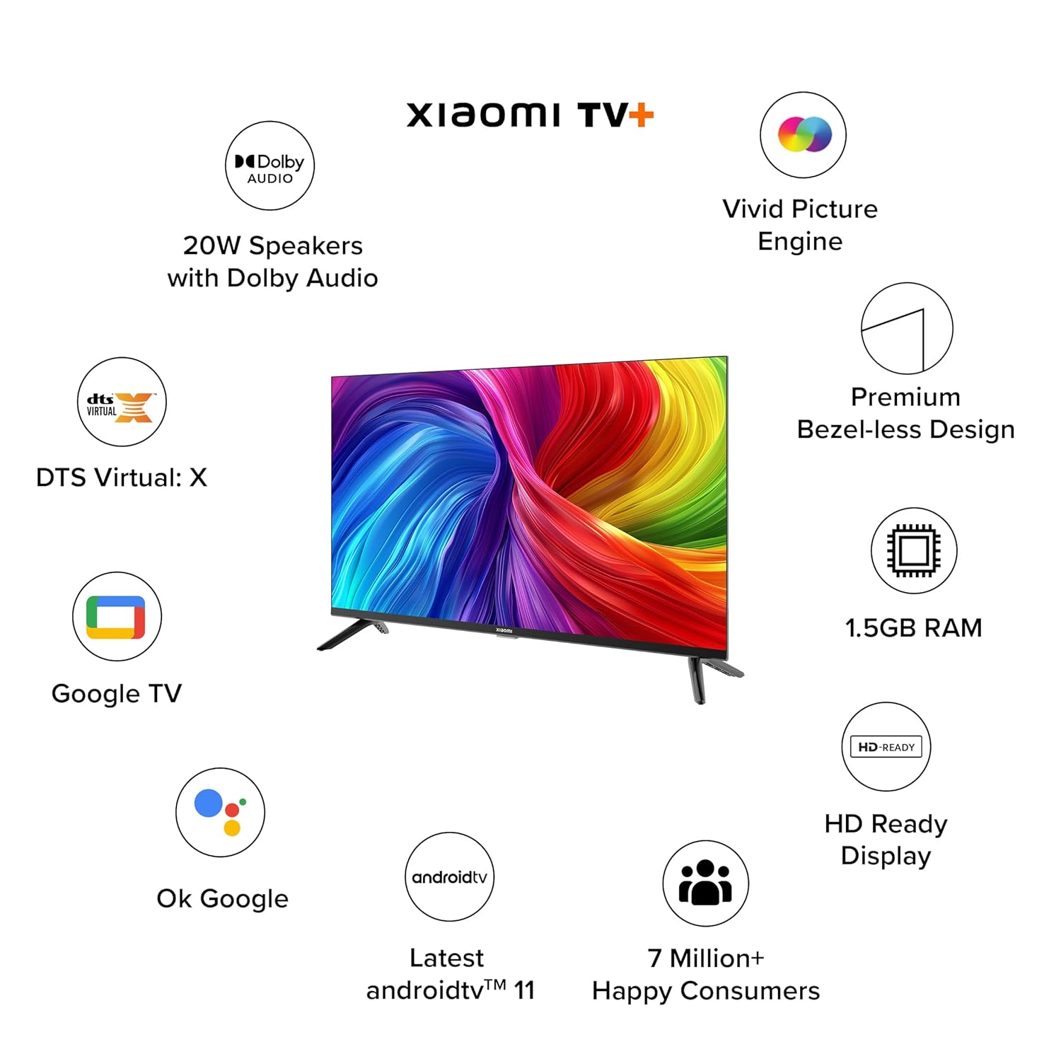 MI L43MA-AFIN 108 cm (43 inches) A Series Full HD Smart Google LED TV  (Black) Mahajan Electronics Online