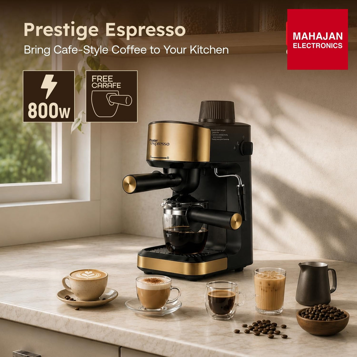 Prestige Espresso 800 W Coffee Maker – Mahajan Electronics Online.