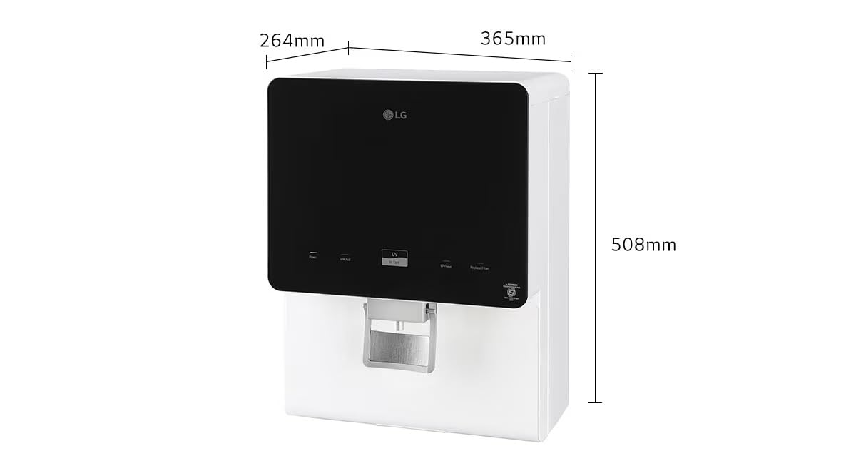 LG WW176GPBW 8L RO + UV Water Purifier with Multi Stage Filtration Process (Black & White) Mahajan Electronics online