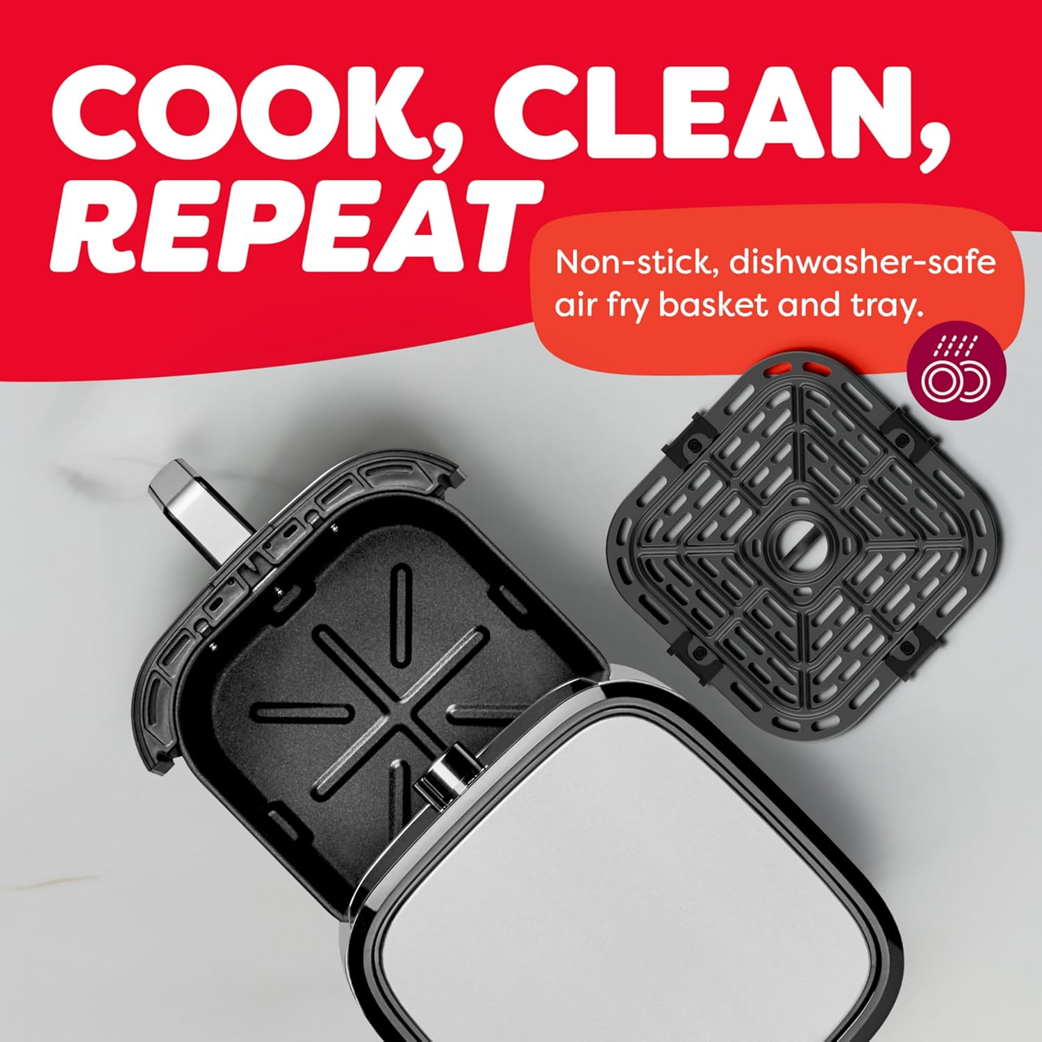 Instant Pot Air Fryer, Vortex 6 Litre, Touch Control Panel, 360° EvenCrisp Technology, Uses 95% less Oil, 6-in-1 Appliance:Air Fry, Roast, Grill, Bake, Reheat& Dehydrate (Vortex 6 Litre) 1500 W Silver Mahajan Electronics Online