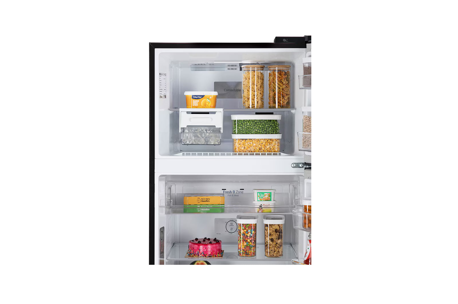 LG GL-T492EBMY 466L Double Door Refrigerator, Wifi Convertible, Door Cooling+™, Black Mirror Finish, 2 Star Mahajan Electronics Online