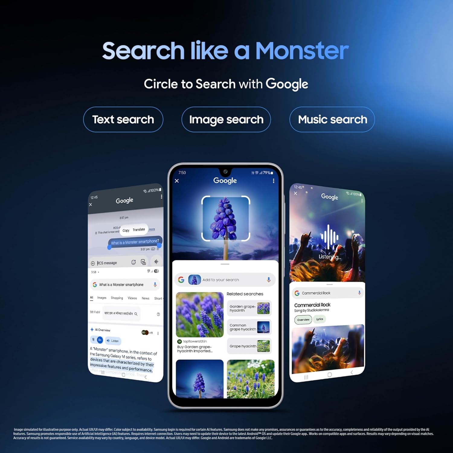 Samsung Galaxy M17 5G (Moonlight Silver, 8GB RAM, 128GB Storage)| Circle to Search| Gemini Live| 50MP OIS Triple Camera| IP54 Rating| Gorilla Glass Victus| AI| 6 Gen of OS Upgrades| Without Charger Mahajan Electronics Online