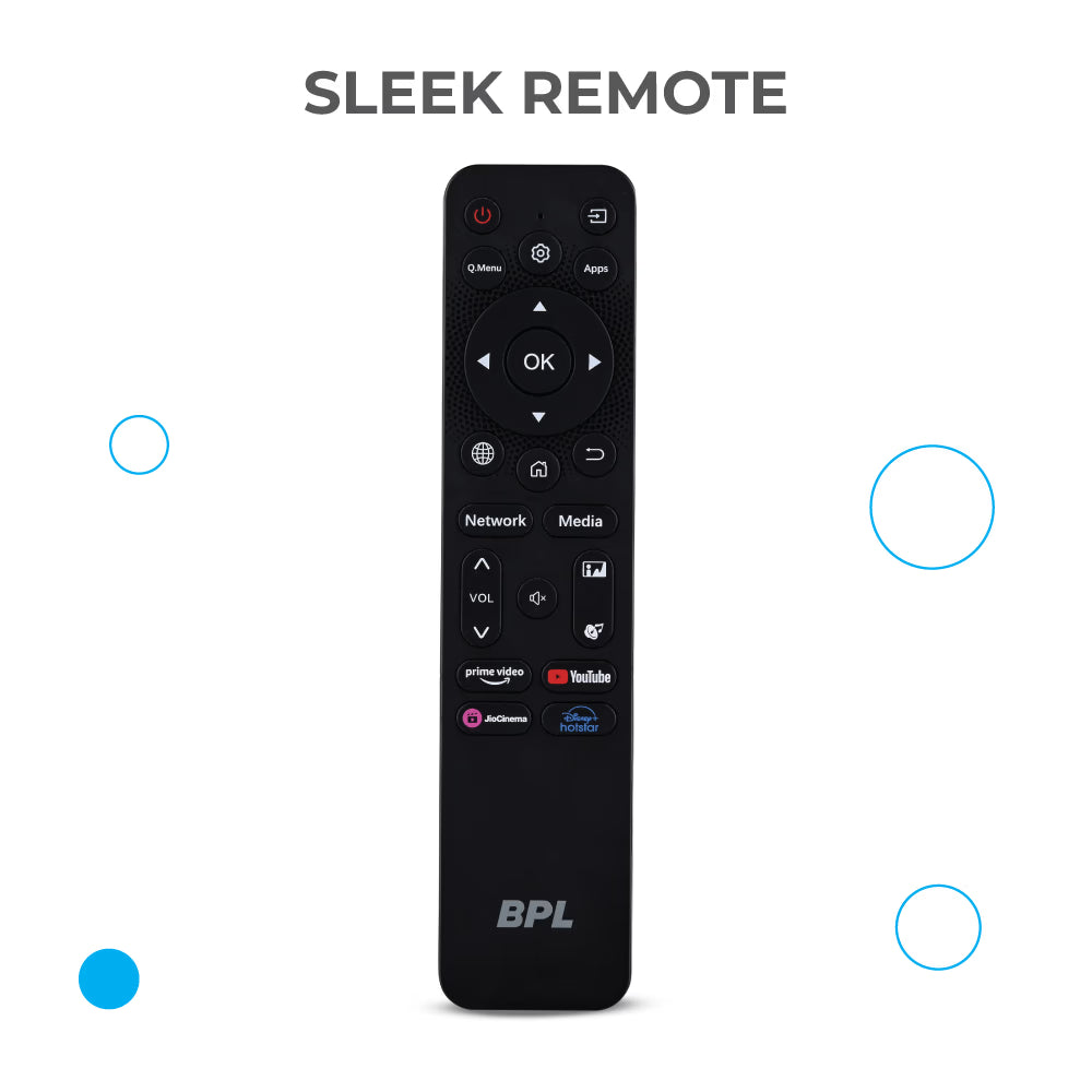 BPL 32HF2300 80 cm (32 inches), HD Ready Smart TV Plus with ADS Panel, JioHotstar, Black Mahajan Electronics Online