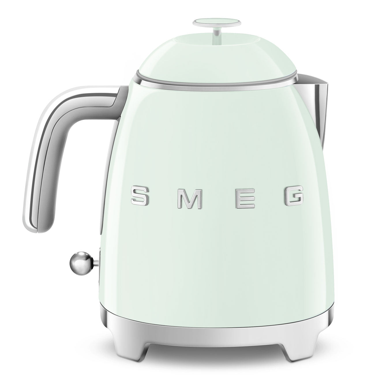 SMEG KLF05PGEU Mini 50's Retro Style 3 Cup Electric Kettle with Double Wall Anti Slip Base and Water Level Indicator (Green) Mahajan Electronics Online