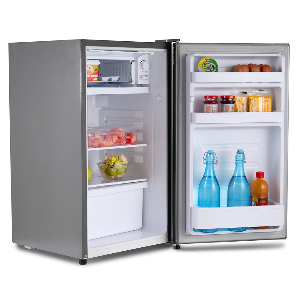Kelvinator KRC-F100RBPHSS HL SL 95L 1 Star Direct Cool Single Door Refrigerator | Inox Grey | Compact Design | Energy Efficient Kelvinator