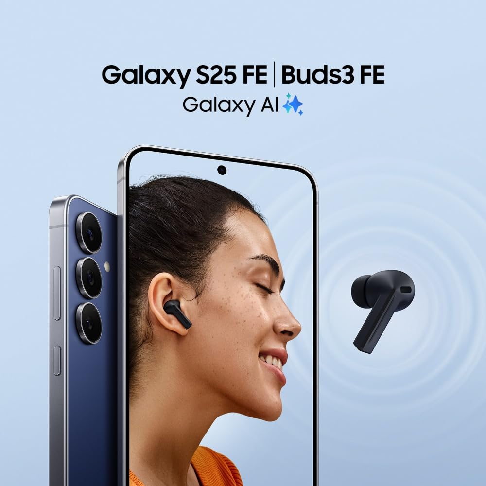 Samsung Galaxy S25 FE 5G Smartphone with Galaxy AI (White, 8GB RAM, 512GB Storage), 12MP Front Camera, ProVisual Engine, Mahajan Electronics Online