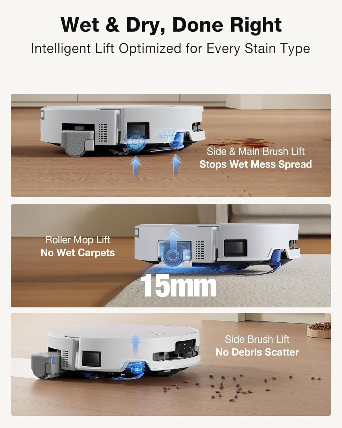 ECOVACS Deebot T90 Pro Omni 2-in-1 Robot Vacuum Cleaner & Mop, 2026 New Launch, 30000 Pa Blast Suction, Self-Empty & Self-Wash Omni Station, Extra-Long Roller, AI Re-Mop 2.0, PowerBoost Technology ECOVACS
