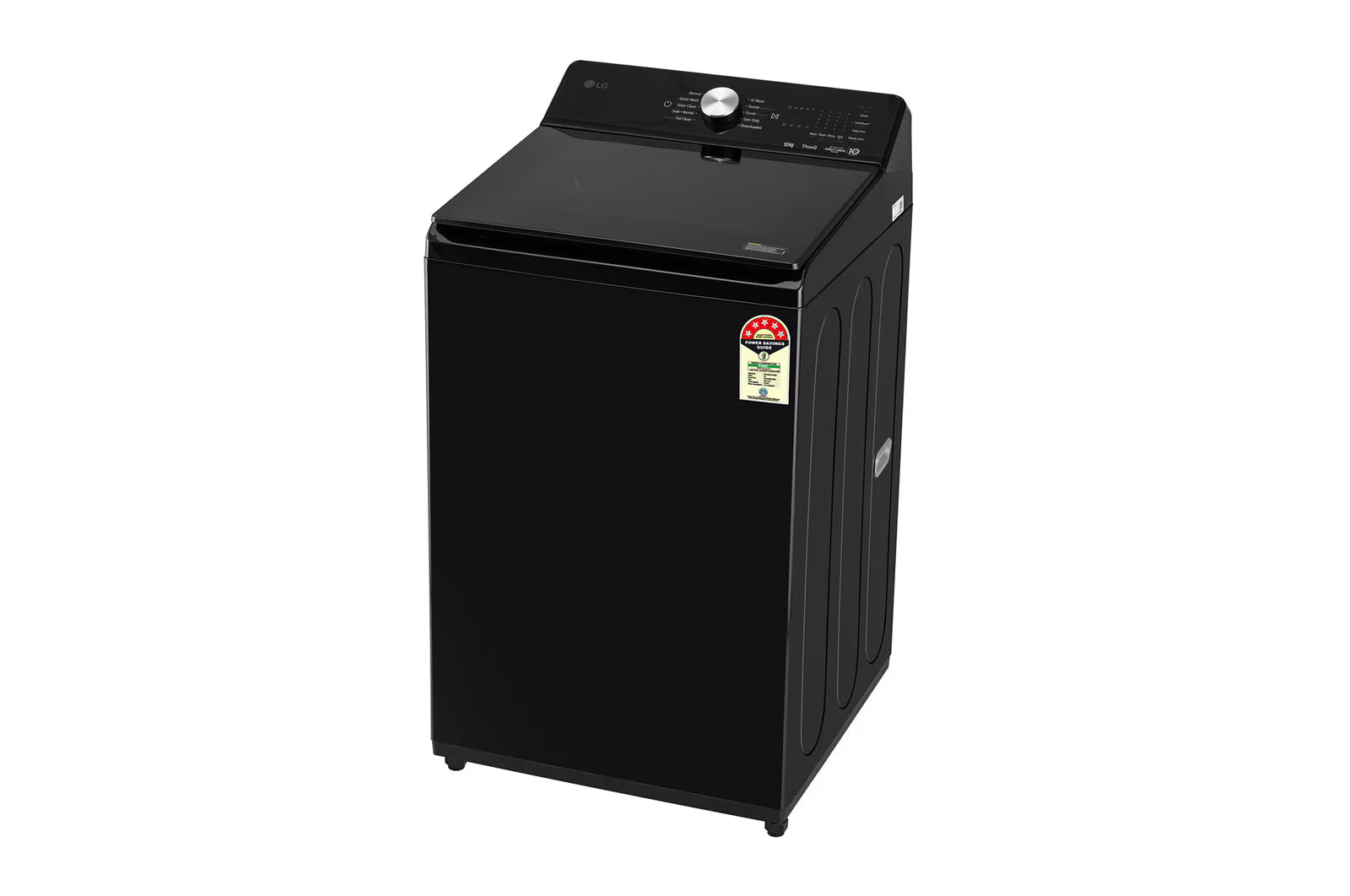 LG TX510SWO 10Kg Top Load Washing Machine, In-Built Heater, TurboWash™, AI Direct Drive™, Onyx Black Mahajan Electronics Online