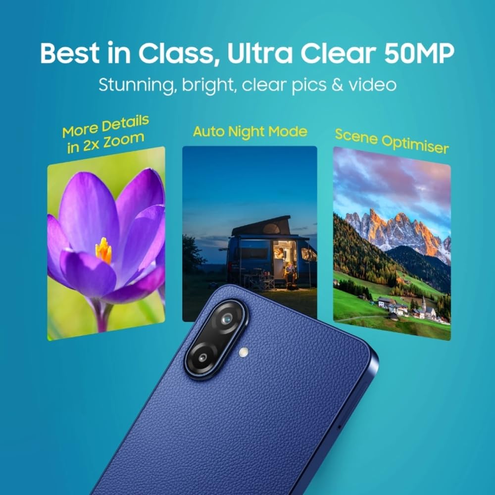 Samsung Galaxy F70e 5G (Limelight Green, 128 GB) (4 GB RAM) | 6000 mAh Battery | Dimensity 6300 | Octa Core Processor | 6.74" PLS LCD Display Mahajan Electronics Online