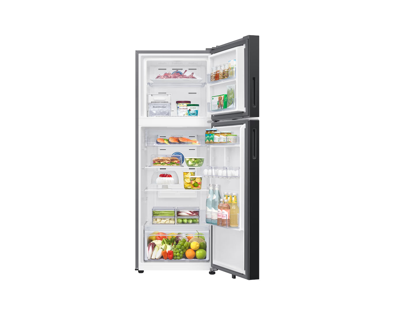 RT34HG5A42BX, Double Door Refrigerator with Bespoke AI 330L Mahajan Electronics Online