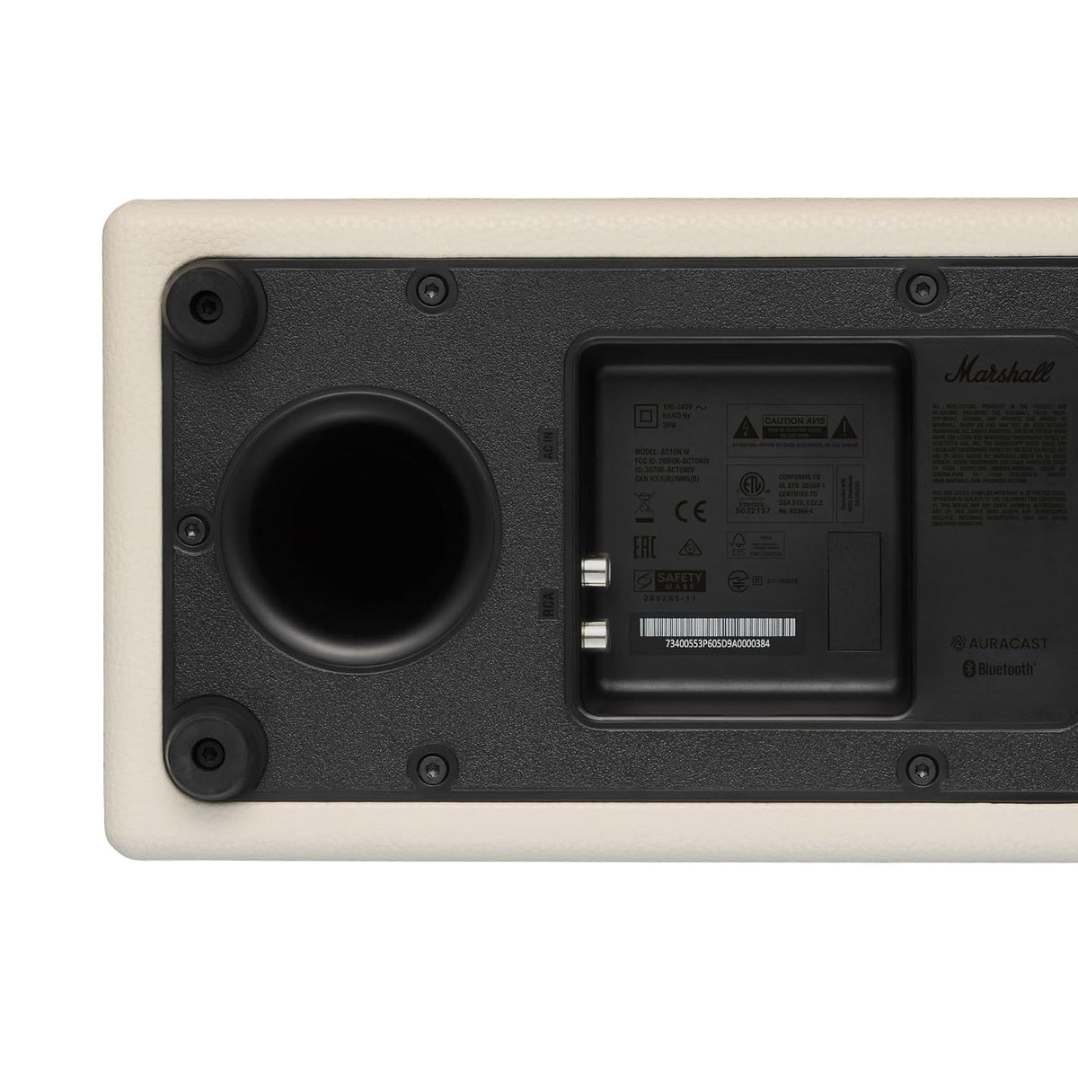 Marshall Acton IV Wired Connectivity Stereo Home Speakers with Bluetooth 5.3 LE & RCA or 3.5mm Input – Cream Marshall