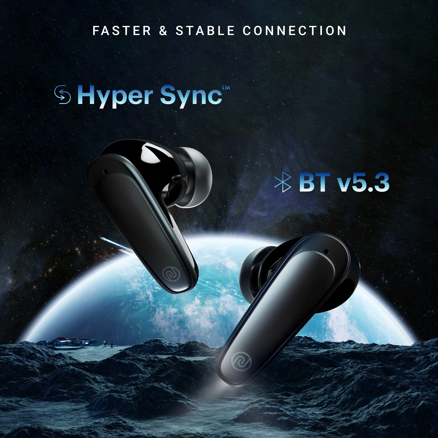 Noise Newly Launched Buds X Truly Wireless in-Ear Earbuds with ANC(Upto 25dB), 35H Playtime, (Carbon Black) - Mahajan Electronics Online