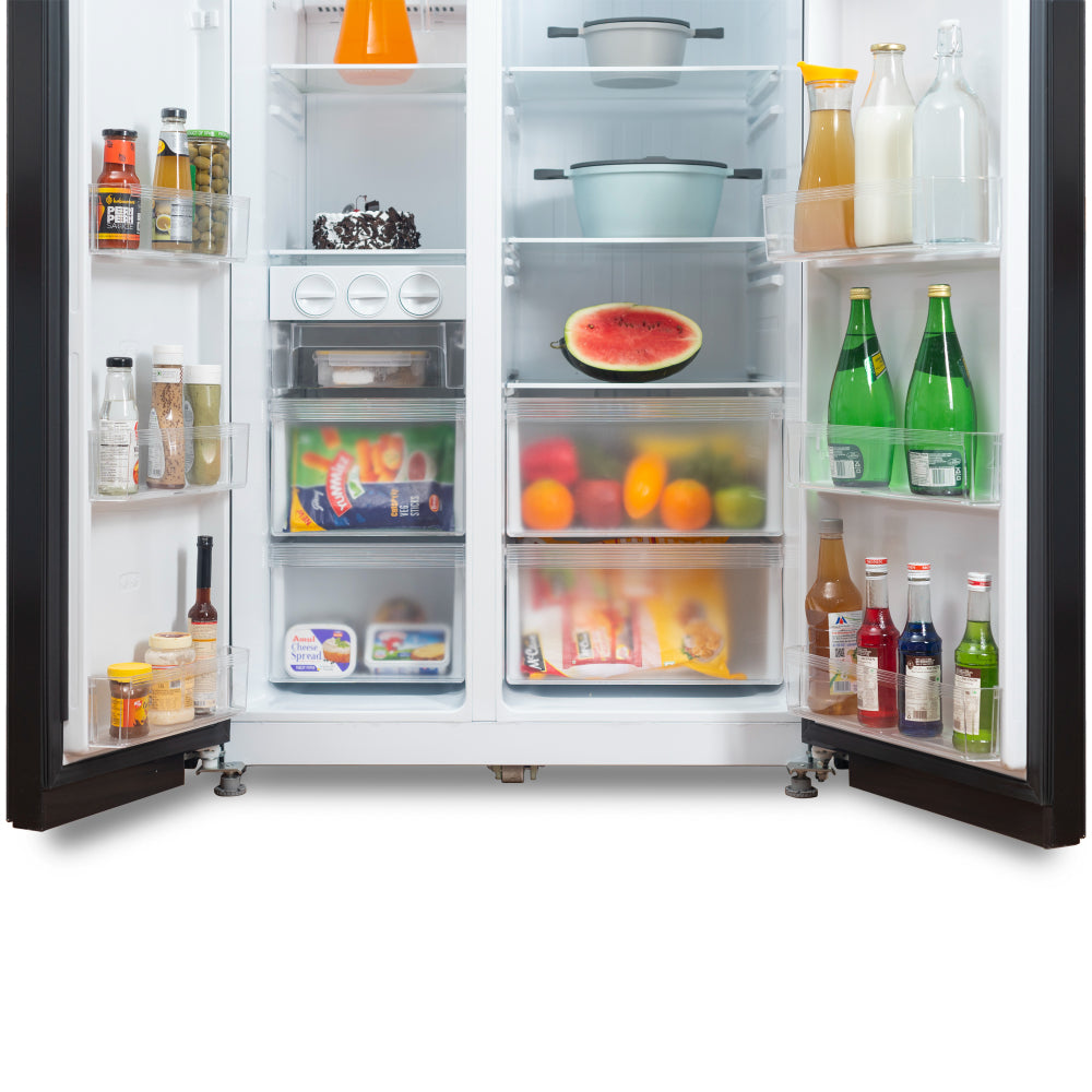 Kelvinator 584 litres Side By Side Refrigerator, Black KRS-B600BKG - Mahajan Electronics Online